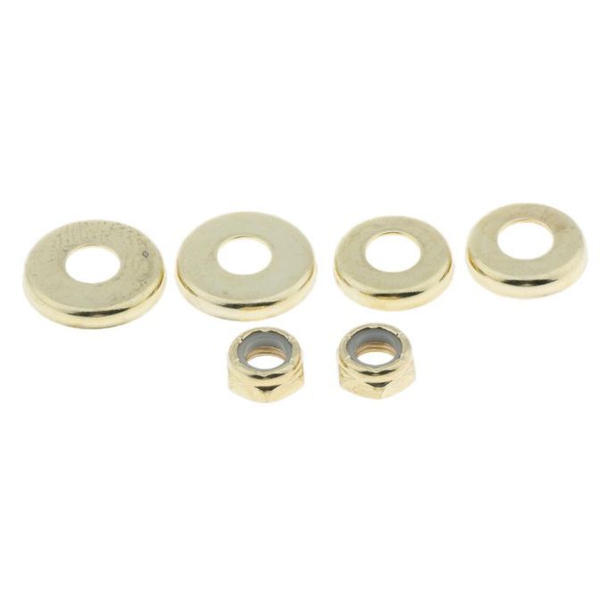 4pcs Skateboard Replacement  Bushings Washers Cup Nuts Shock Gold