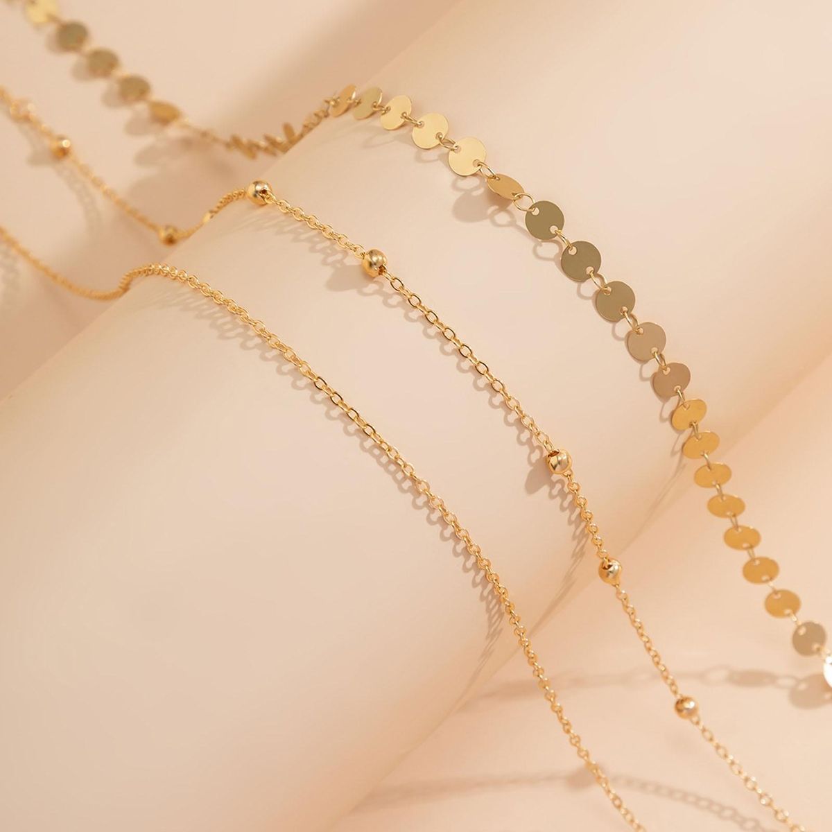 Wedding Waist Chain Jewelry Shimmering Sequin Waist for Performance Golden