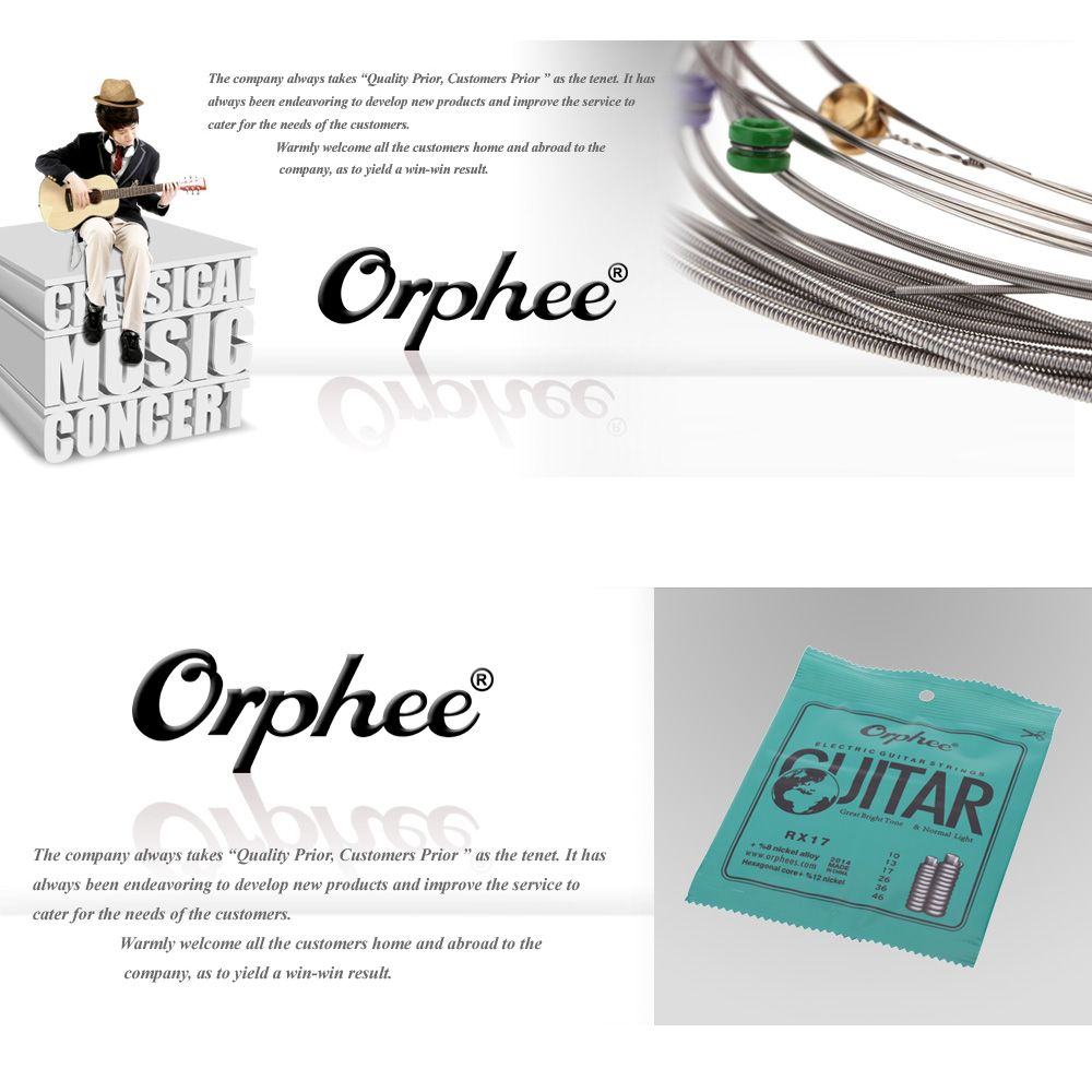 Orphee RX17 Electric Guitar Strings (.010-.046)