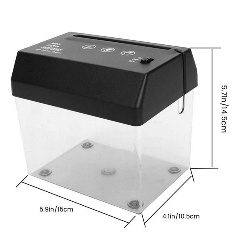 Portable Electric Paper Shredder USB Battery Operated Shredd