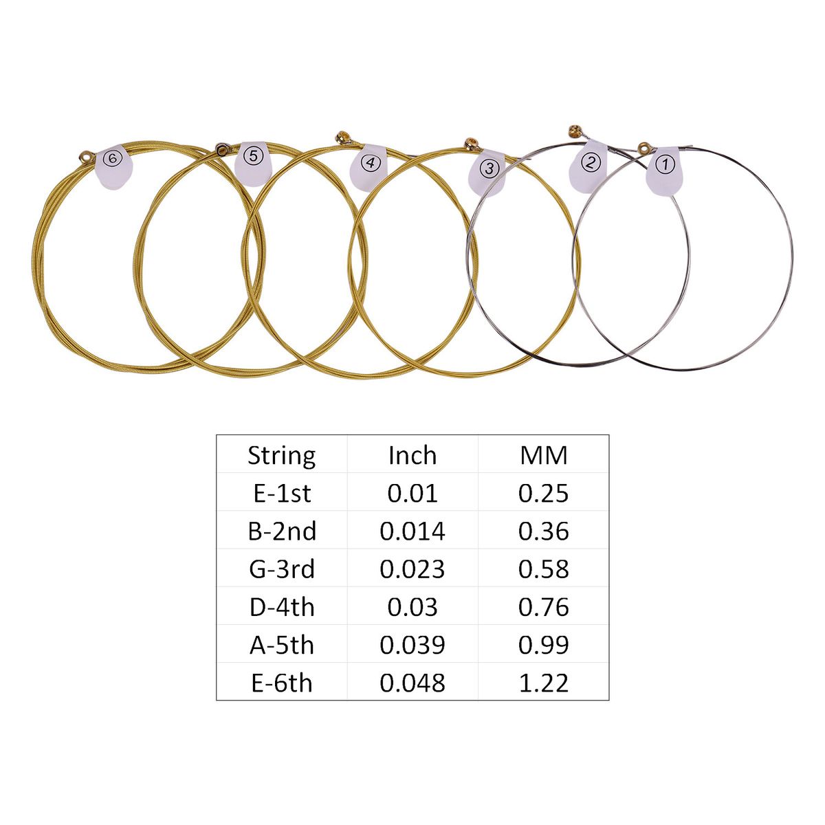 ZIKO DAG-010 Extra Light Acoustic Folk Guitar Strings
