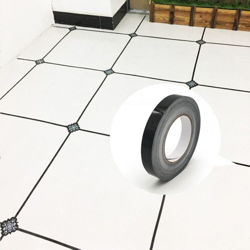 Home Bedroom DIY Self Adhesive Tile Floor Gap Seam-Black