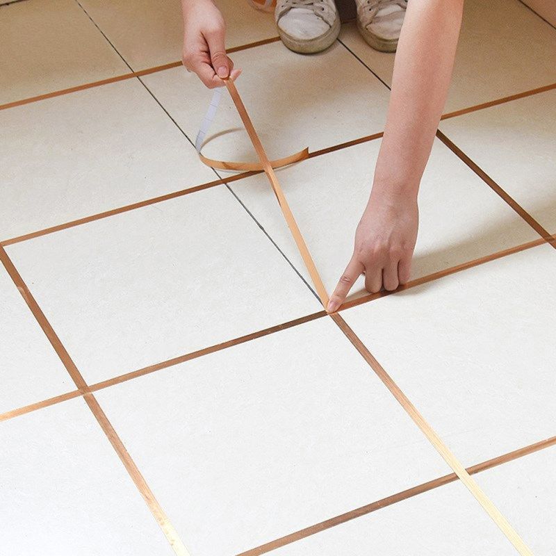 Home Bedroom DIY Self Adhesive Tile Floor Gap Seam-Black