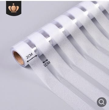 Striped Frosted Glsticker Sliding Door Bathroom Window Film Office Anti-collision Light Transparent Opaque Blinds -9-NO   04