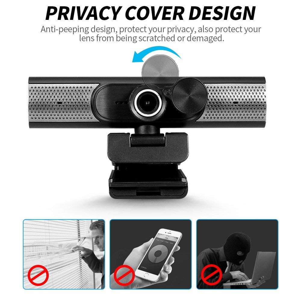 1080P HD Webcam Full HD 1080P Camera Manually Focus Built-in