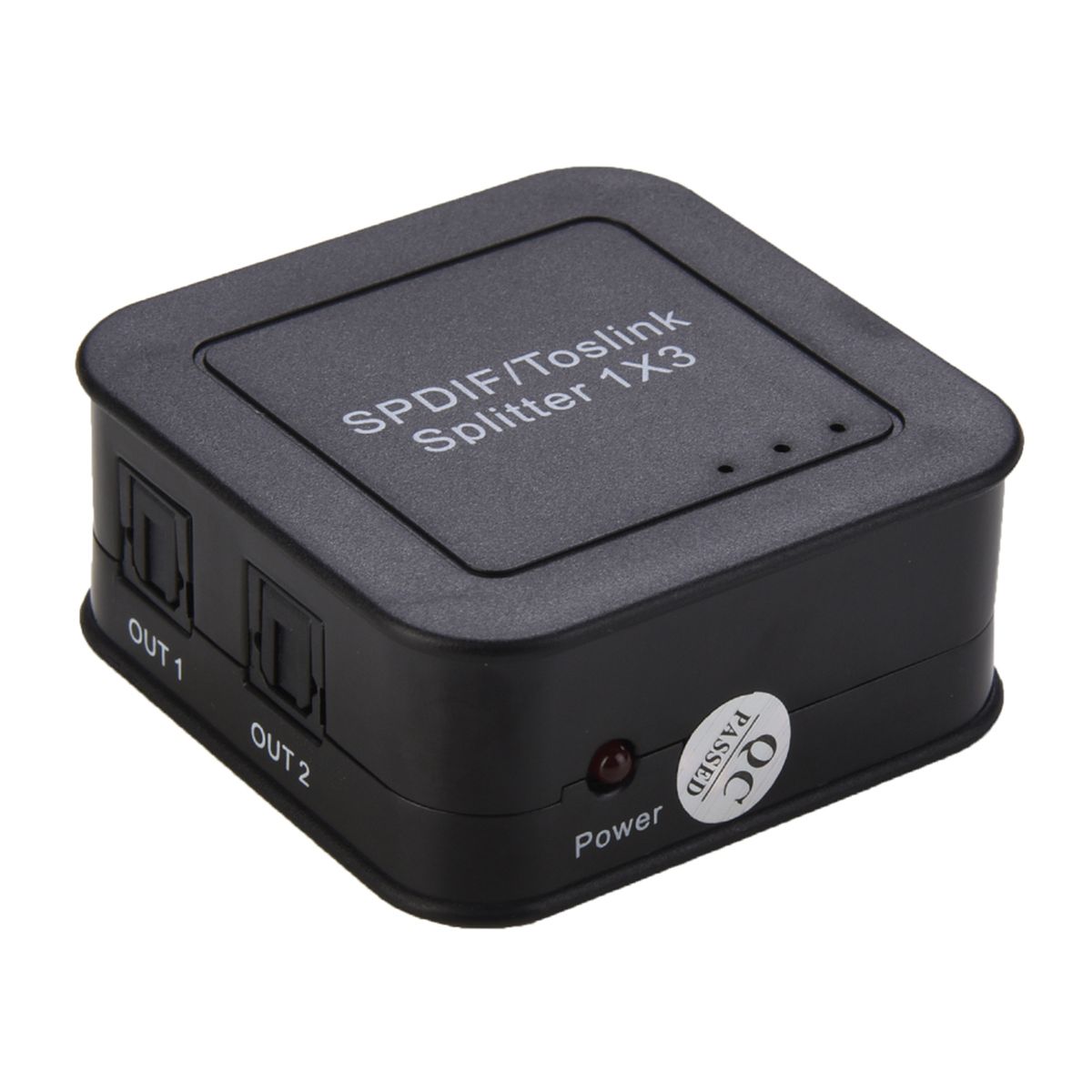 1×3 Optical Splitter Supports LPCM2.0/DTS/DOLBY-AC3 Audio