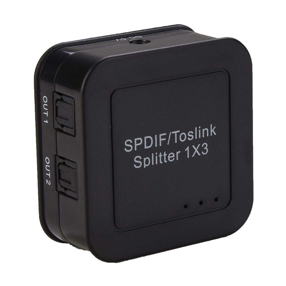 1×3 Optical Splitter Supports LPCM2.0/DTS/DOLBY-AC3 Audio