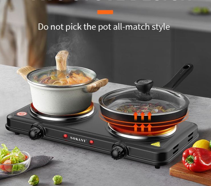 Sleek Double Face Electric Hot Plate