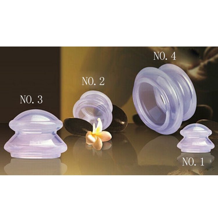 Body Anti Transparent Clearing Cups Cellulite Suction Cup Damp Cupping Vacuum Beauty Helper Massage Silicone Slimming 4pcs