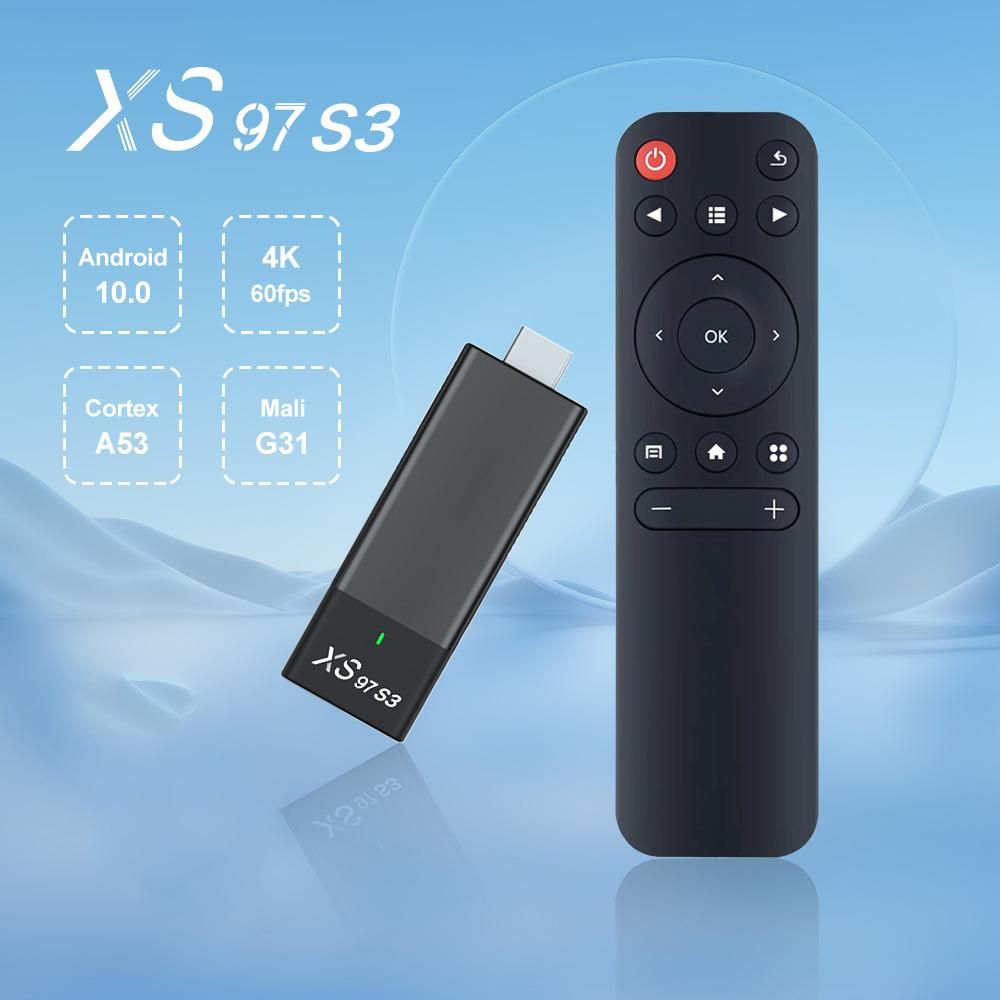 TV Stick for Android 10.0 Smart TV Box Streaming Media Player Streaming Stick 4K Support HDR with Remote Control(1GB RAM + 8GB ROM)