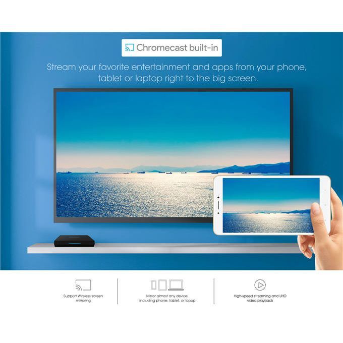 KM6 Classic Google TV Box Android 10.0 2.4G/5G Wifi 100M LAN Bluetooth 4.2 Set Top Box