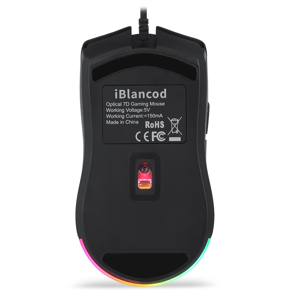 IBlancod M1 Wired Optical Gaming Mouse With 6 RGB Lighting