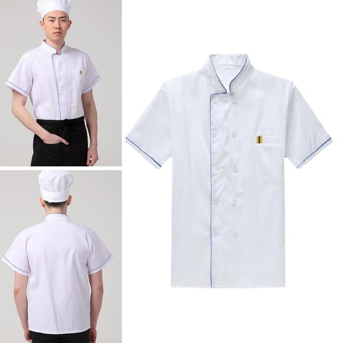 Chef Coat Catering Workwear Barista Adult Sweat Absorbing Cook L