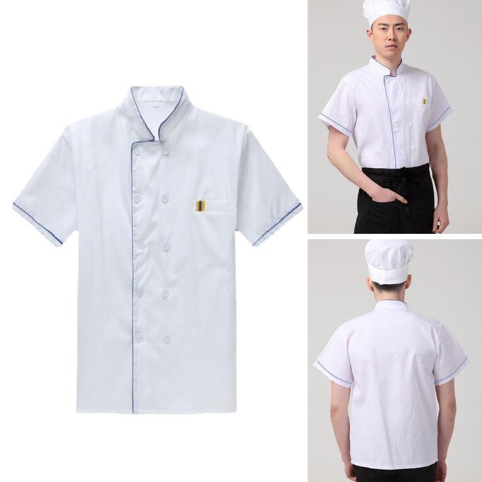 Chef Coat Catering Workwear Barista Adult Sweat Absorbing Cook L