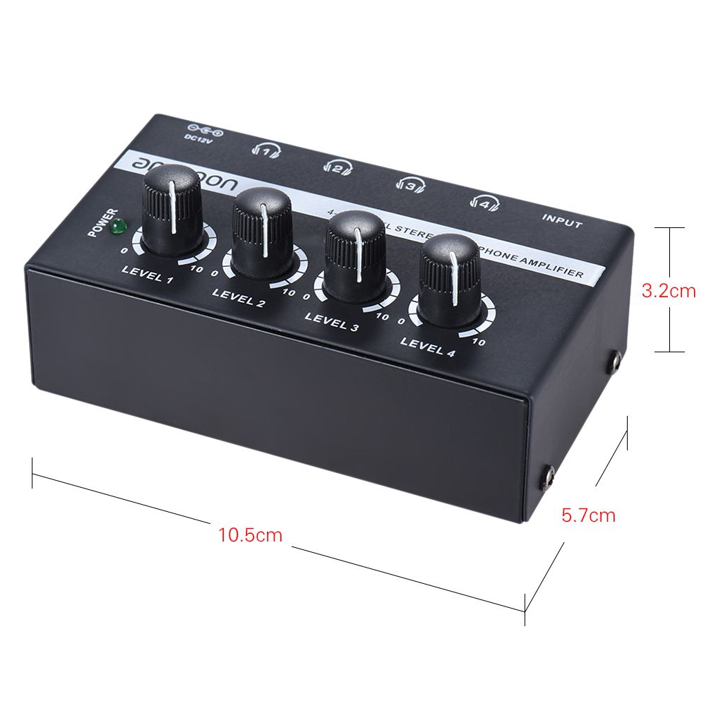 Ammoon HA400 Ultra-compact 4 Channels Mini Audio Stereo