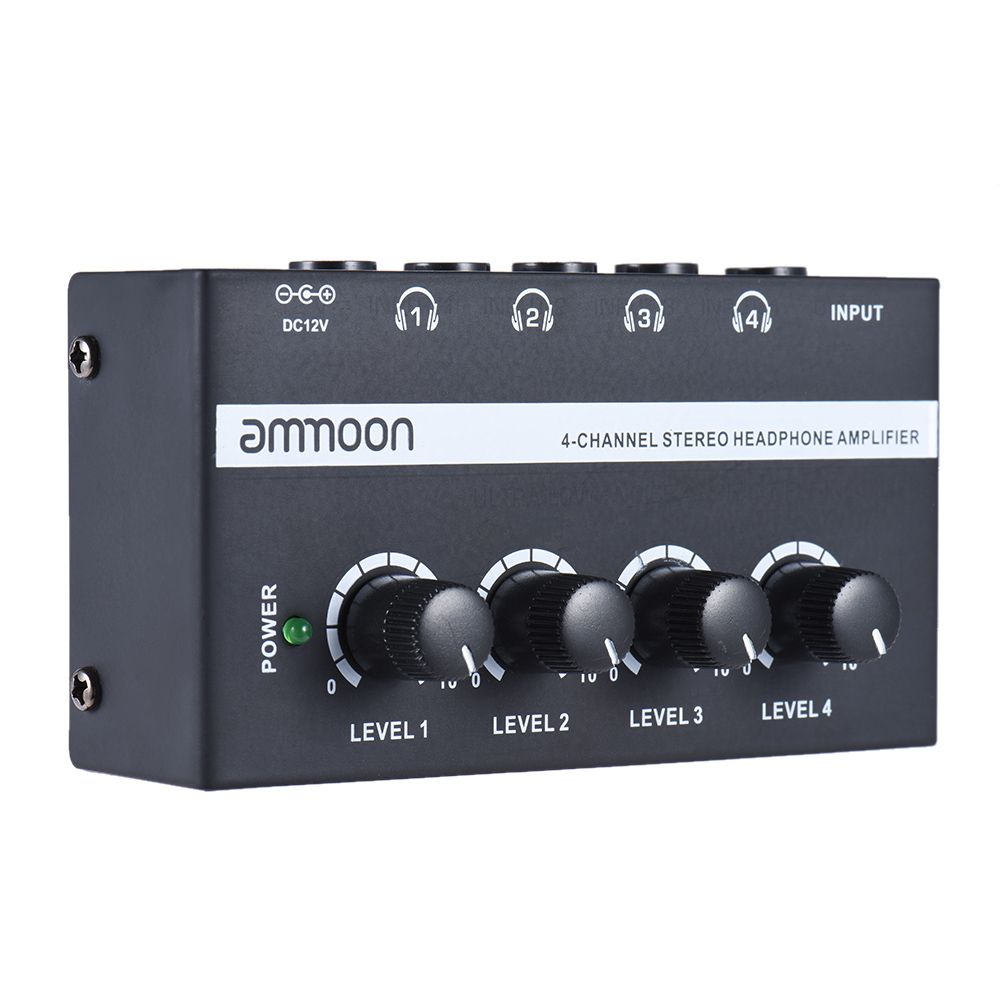 Ammoon HA400 Ultra-compact 4 Channels Mini Audio Stereo