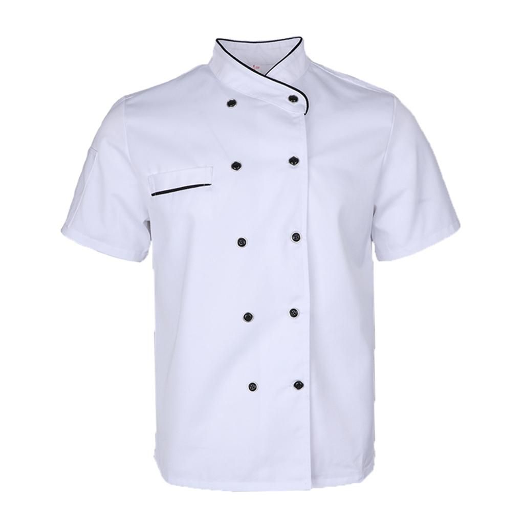 Durable Chef Jacket Coat Hotel Kitchen Thin Waiter XL