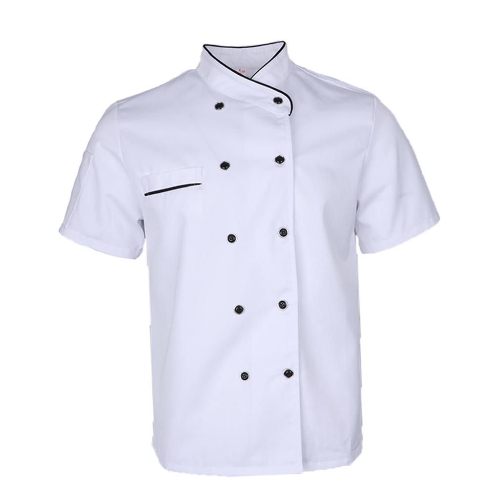 Durable Chef Jacket Coat Hotel Kitchen Thin Waiter XL