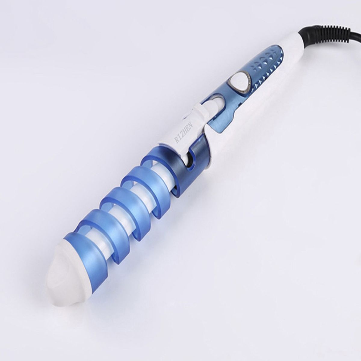 Conical Ceramic Hair Curling  Wand Electric Hair  EU Blue Blue