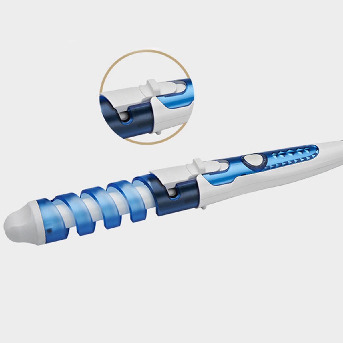 Conical Ceramic Hair Curling  Wand Electric Hair  EU Blue Blue
