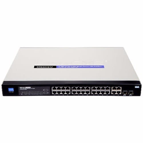Cisco 24-port 10/100 + 4-port Gigabit Switch - WebView/PoE - SRW224G4P