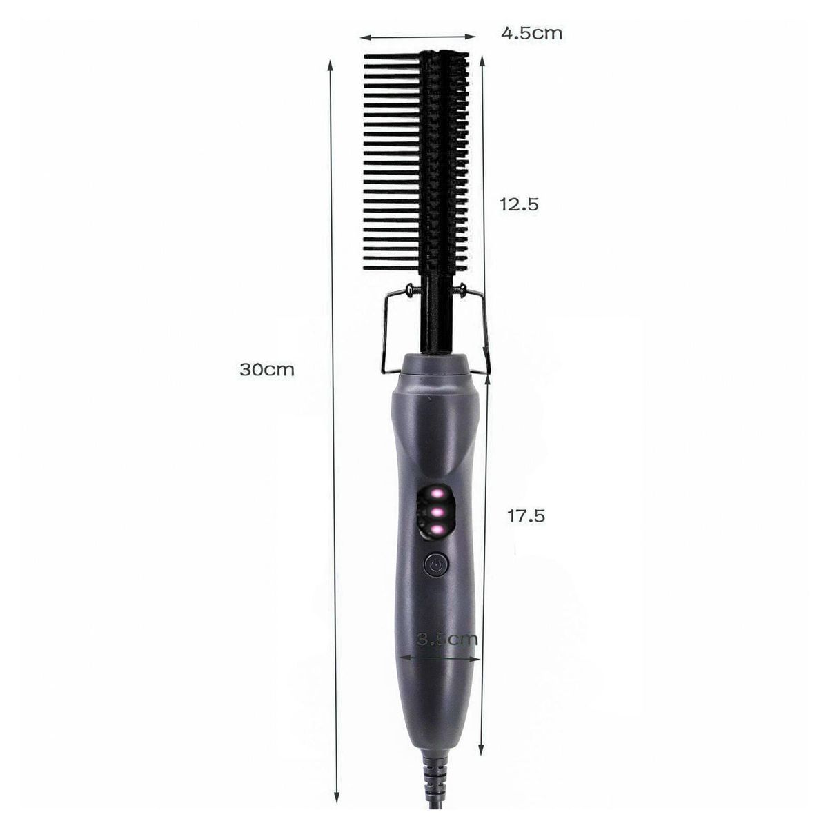 Electric High Heat  Hot Comb  Curling Brush For Afro Hair UK