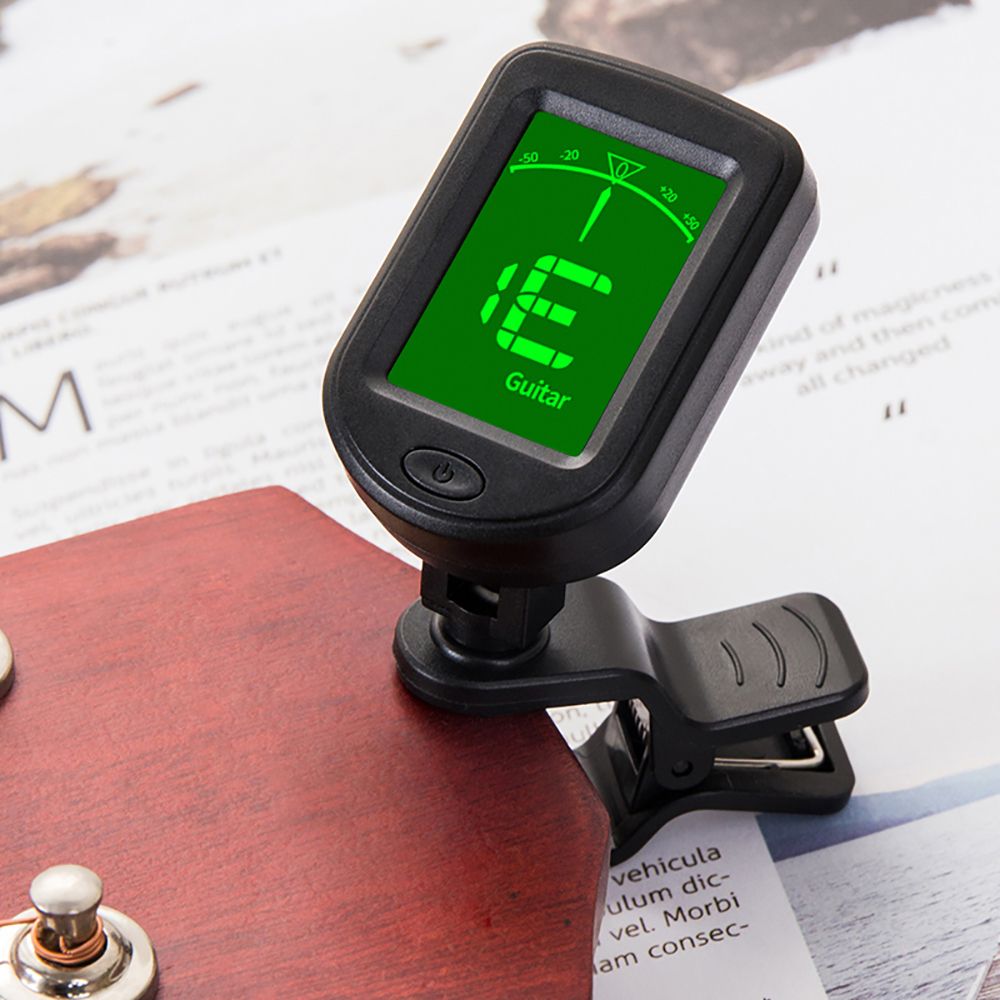 T-02 Guitar Clip-on Chromatic Digital Tuner LCD Display