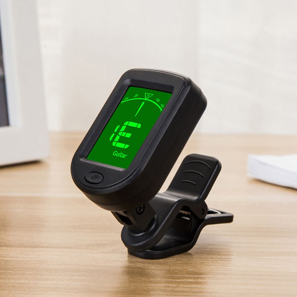 T-02 Guitar Clip-on Chromatic Digital Tuner LCD Display