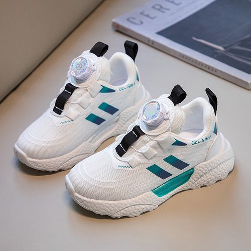 Rotating Buckle Kids‘ Sneakers Girl's Trendy Sports Shoes Size 26-37