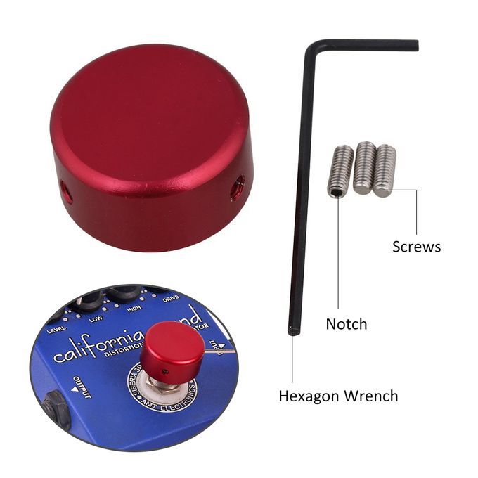 Footswitch Topper Metal Guitar Effect Pedal Protection Cap.