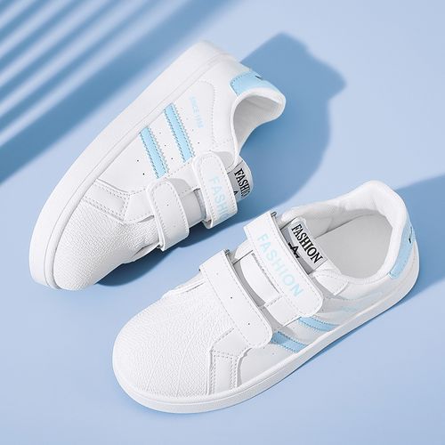 Girls' White Shoes PU Leather Youth Shoes Kid's Fashion Sneakers