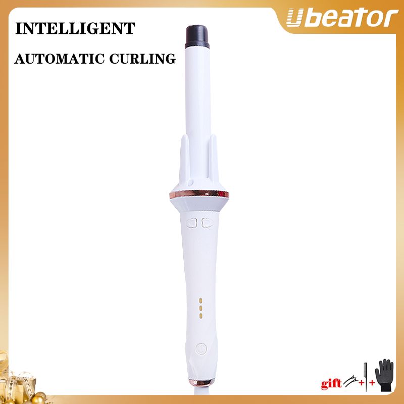 360 Automatic Spin Curling Iron 3 Level Temp Hair Curler Wand Women Shiny Salon Style Styling Tools