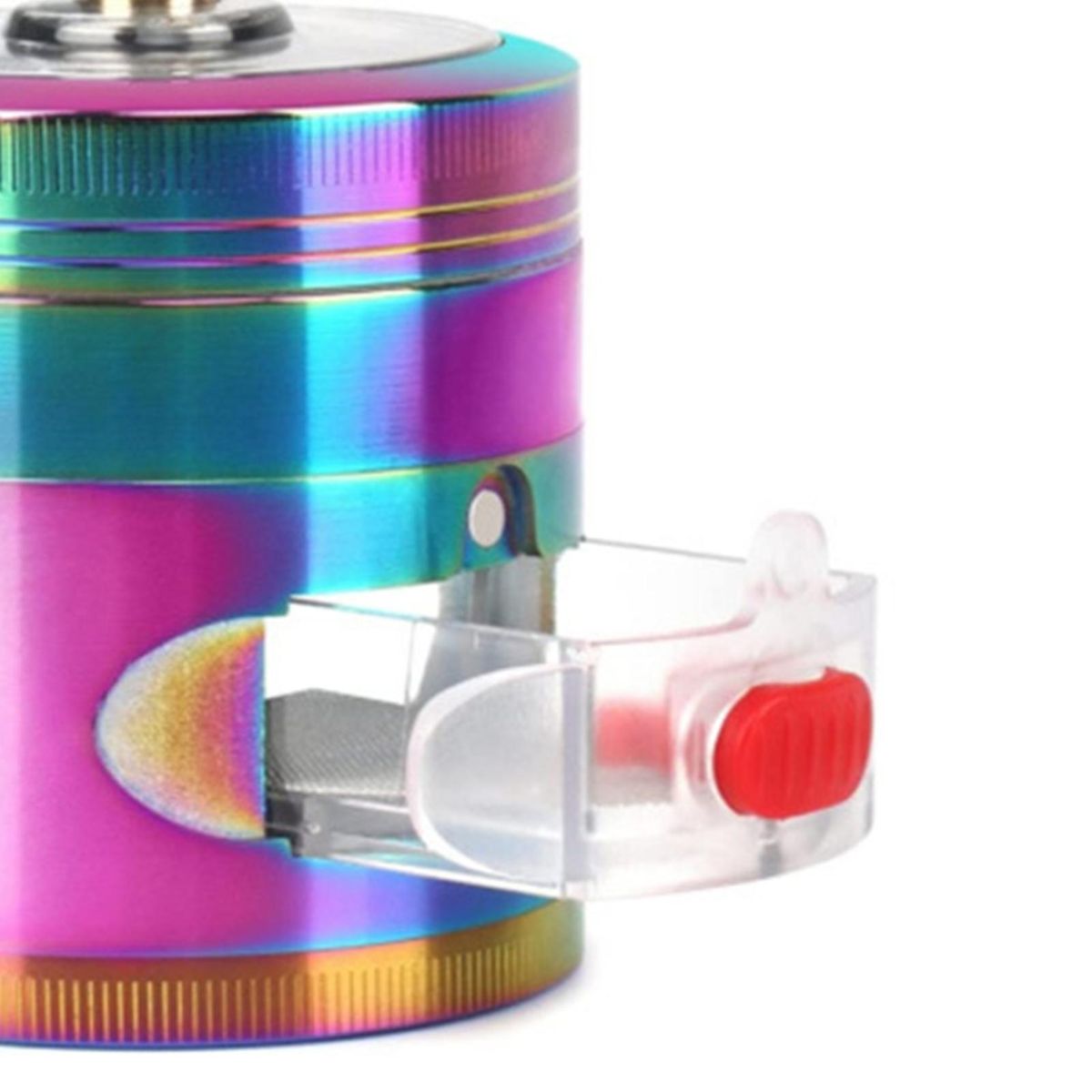 Swing Hand Grinder with Drawers 4-layer Herb Spice Grinder Durable Neon