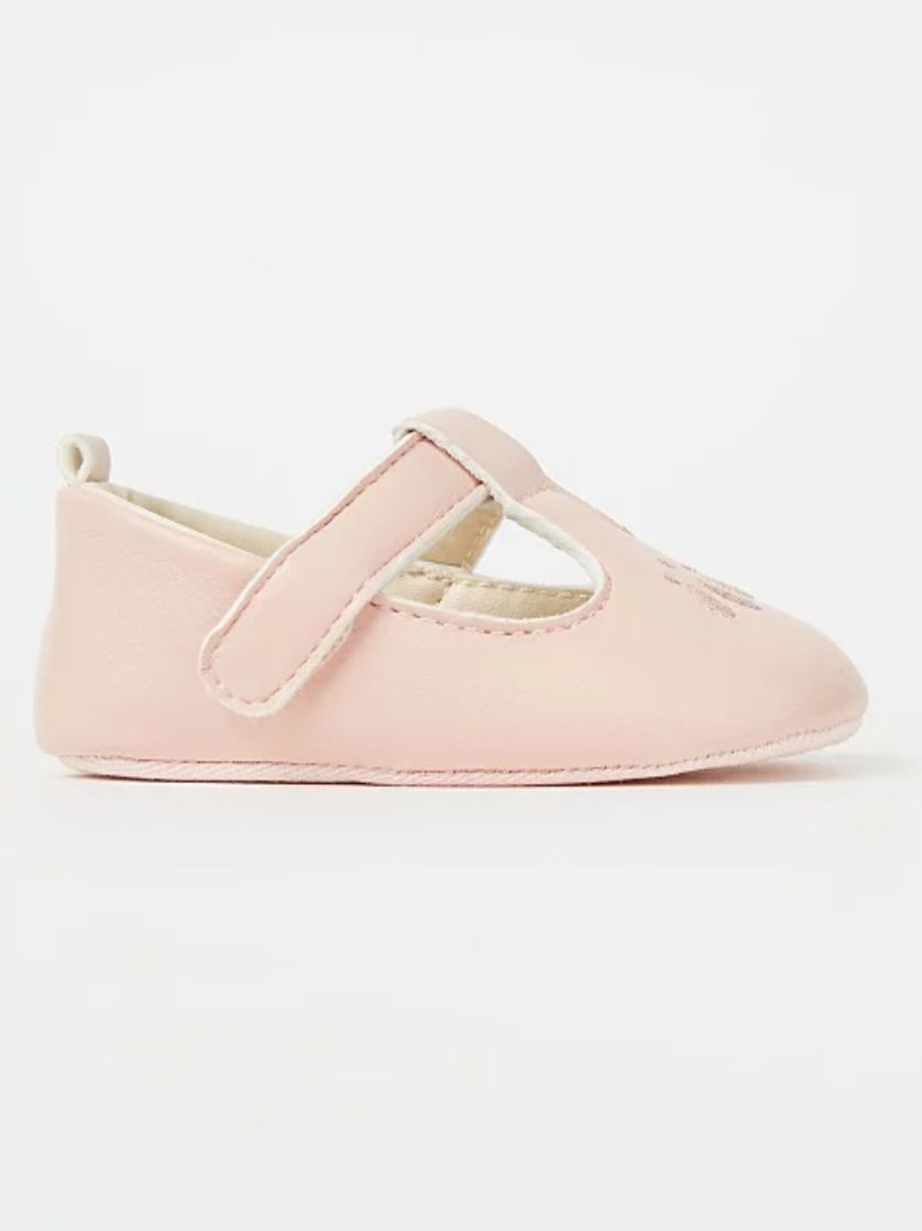 Newborn/Toddler Baby Girl Pink T-Bar Shoes