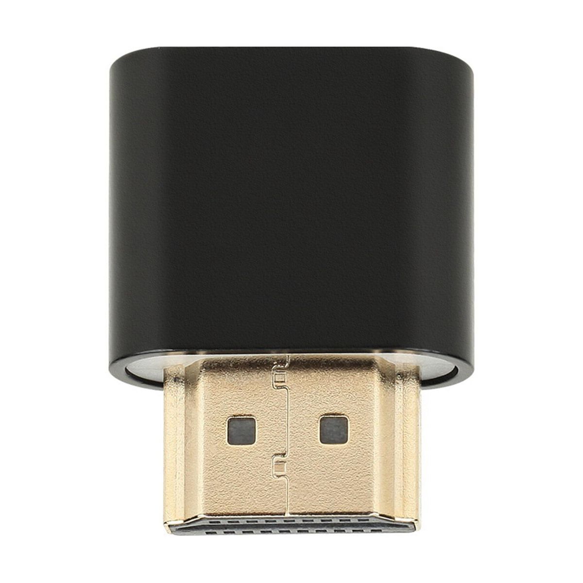 1PCS HDMI-Compatible Virtual Display 4K EDID Dummy Plug Display Cheat Dummy Emulator Lock Screen Treasure Black