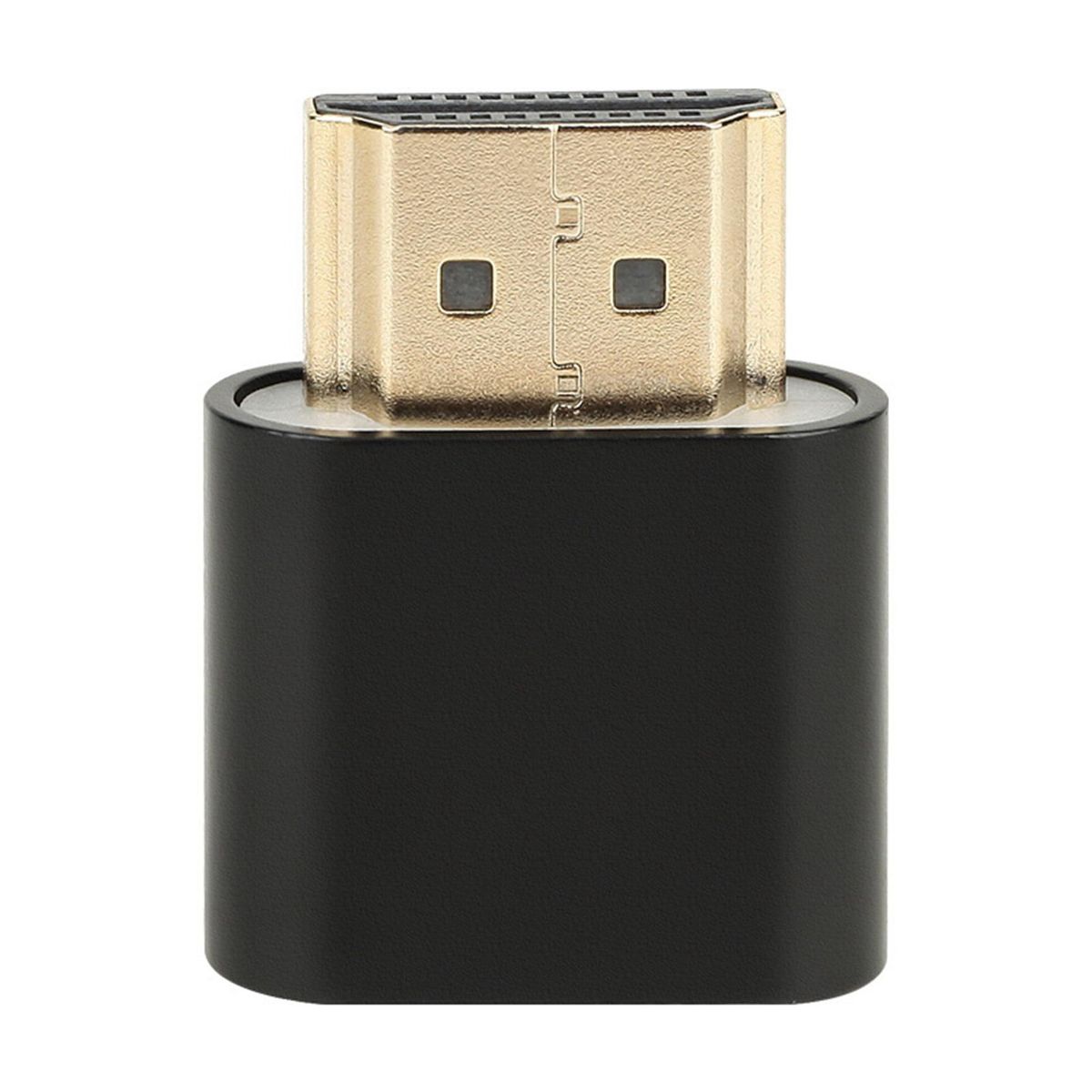 1PCS HDMI-Compatible Virtual Display 4K EDID Dummy Plug Display Cheat Dummy Emulator Lock Screen Treasure Black