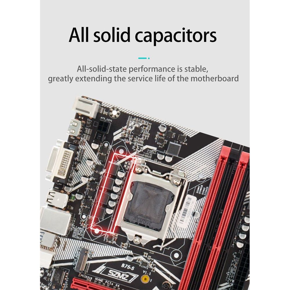 B75 Gaming PC Motherboard Support For Intel Core I5 I7 I9