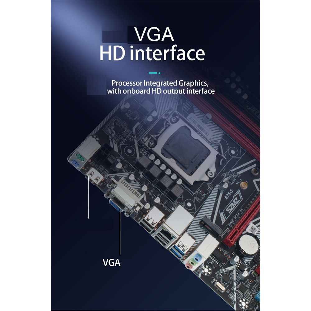 B75 Gaming PC Motherboard Support For Intel Core I5 I7 I9