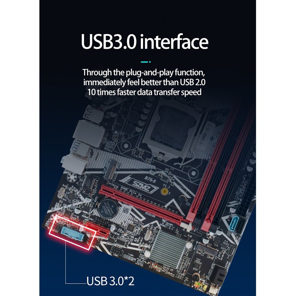 B75 Gaming PC Motherboard Support For Intel Core I5 I7 I9