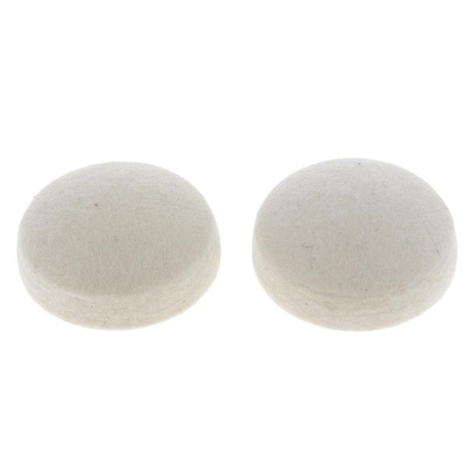 2 Pieces Wool Felt Round Dampening Pad Dampers Electric Drum Beater
