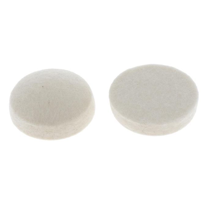2 Pieces Wool Felt Round Dampening Pad Dampers Electric Drum Beater