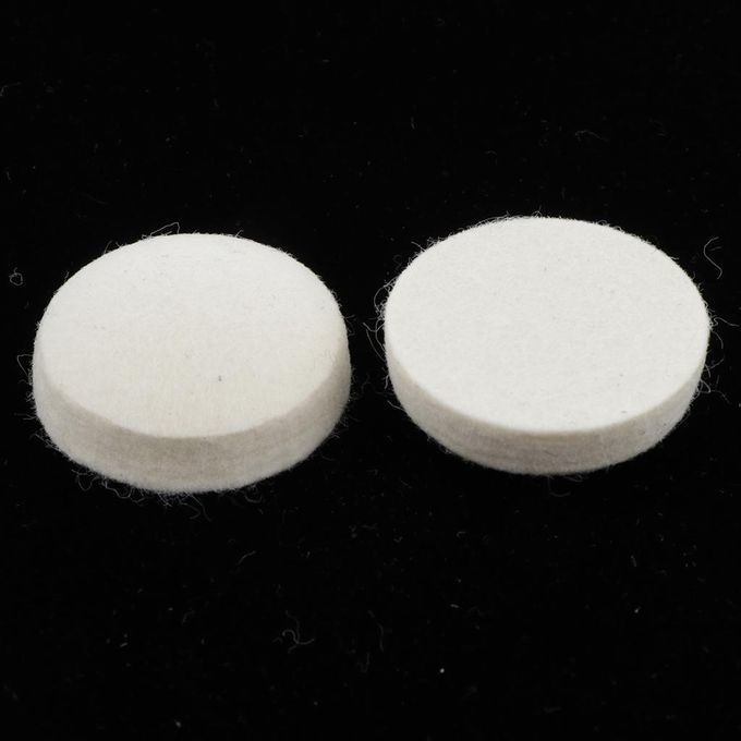 2 Pieces Wool Felt Round Dampening Pad Dampers Electric Drum Beater