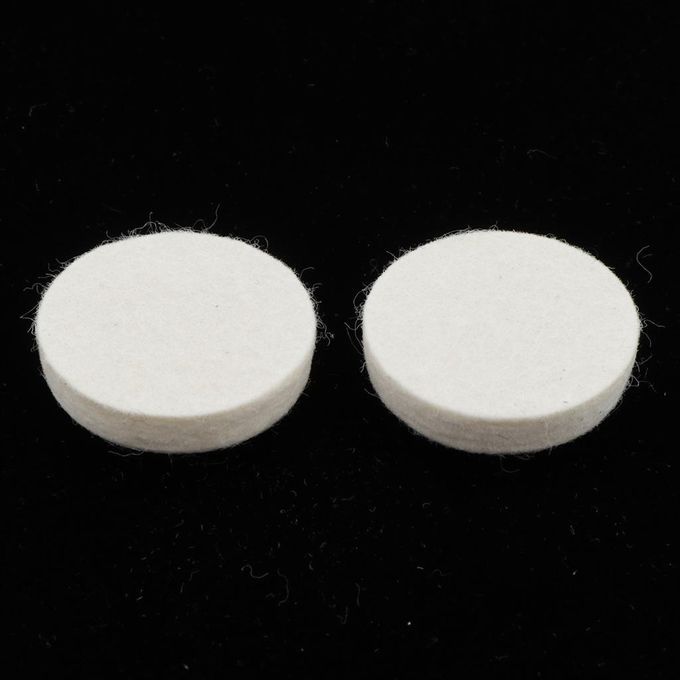 2 Pieces Wool Felt Round Dampening Pad Dampers Electric Drum Beater