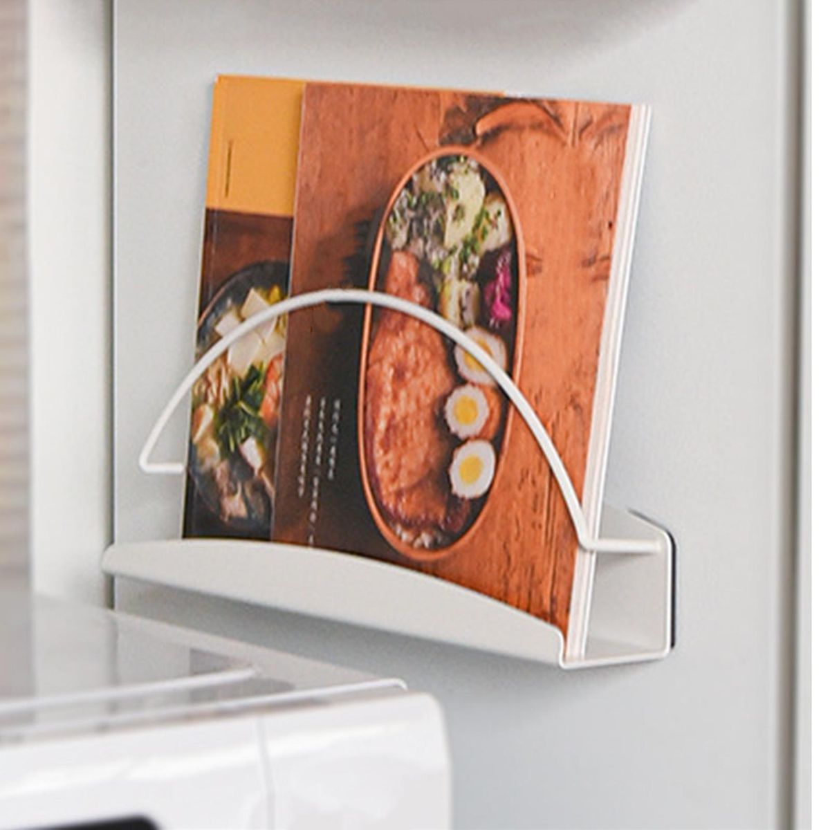 Storage Holder Maximize Space with Magnetic Storage Shelf Organize White