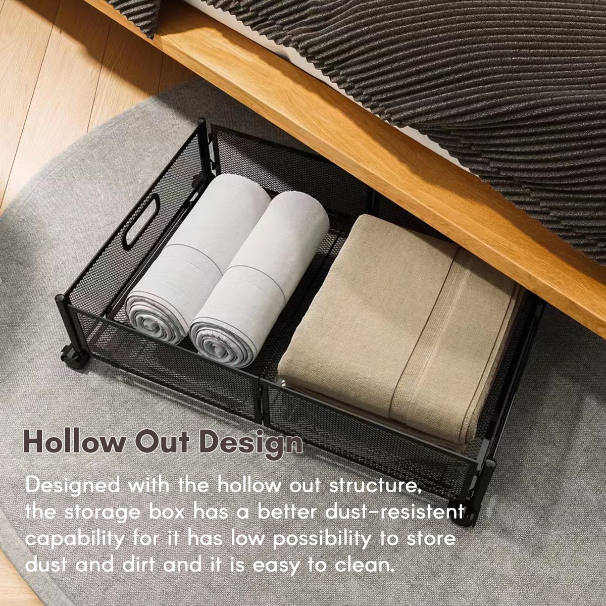 Sturdy Detactchable Storage Box Metal Storage Container With