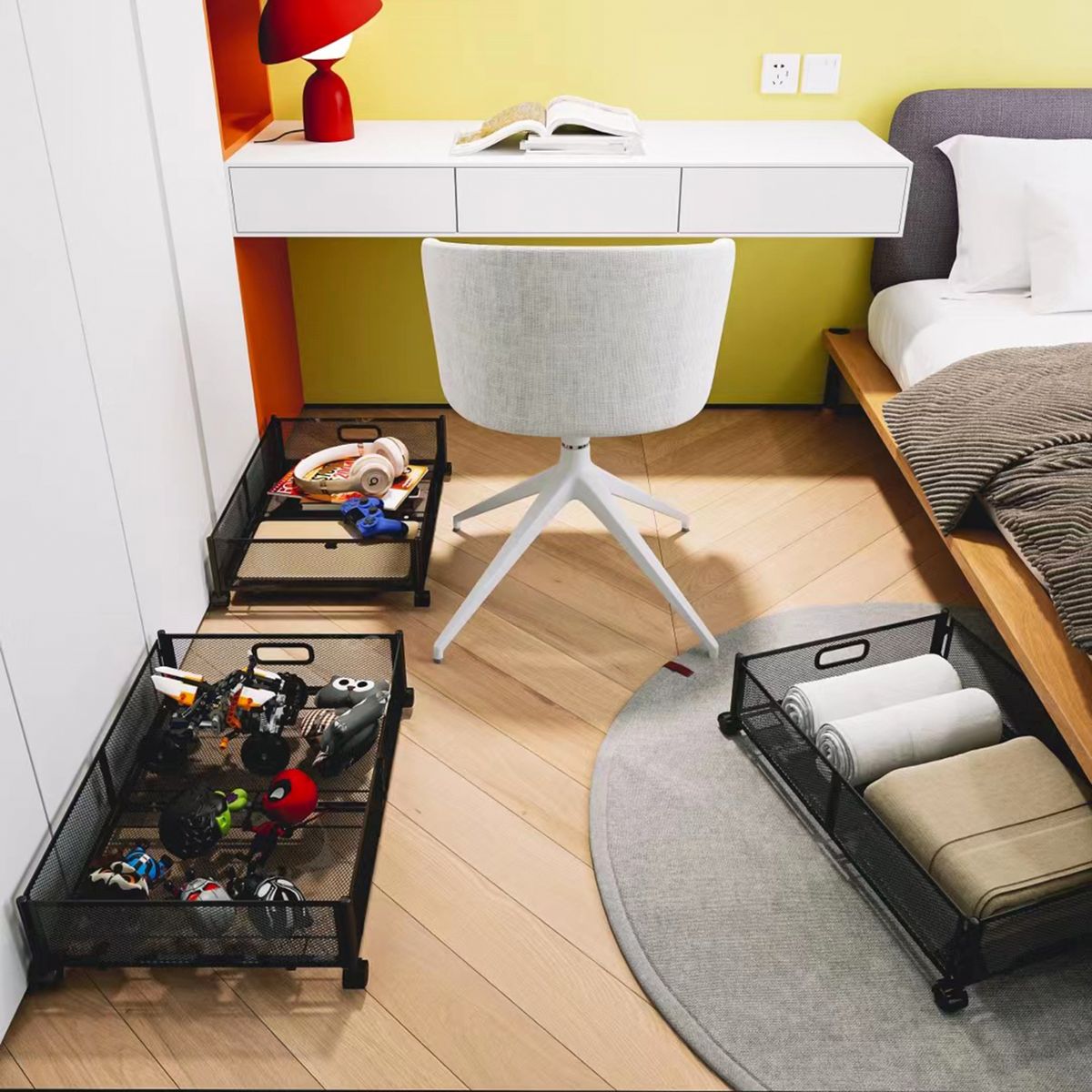 Sturdy Detactchable Storage Box Metal Storage Container With