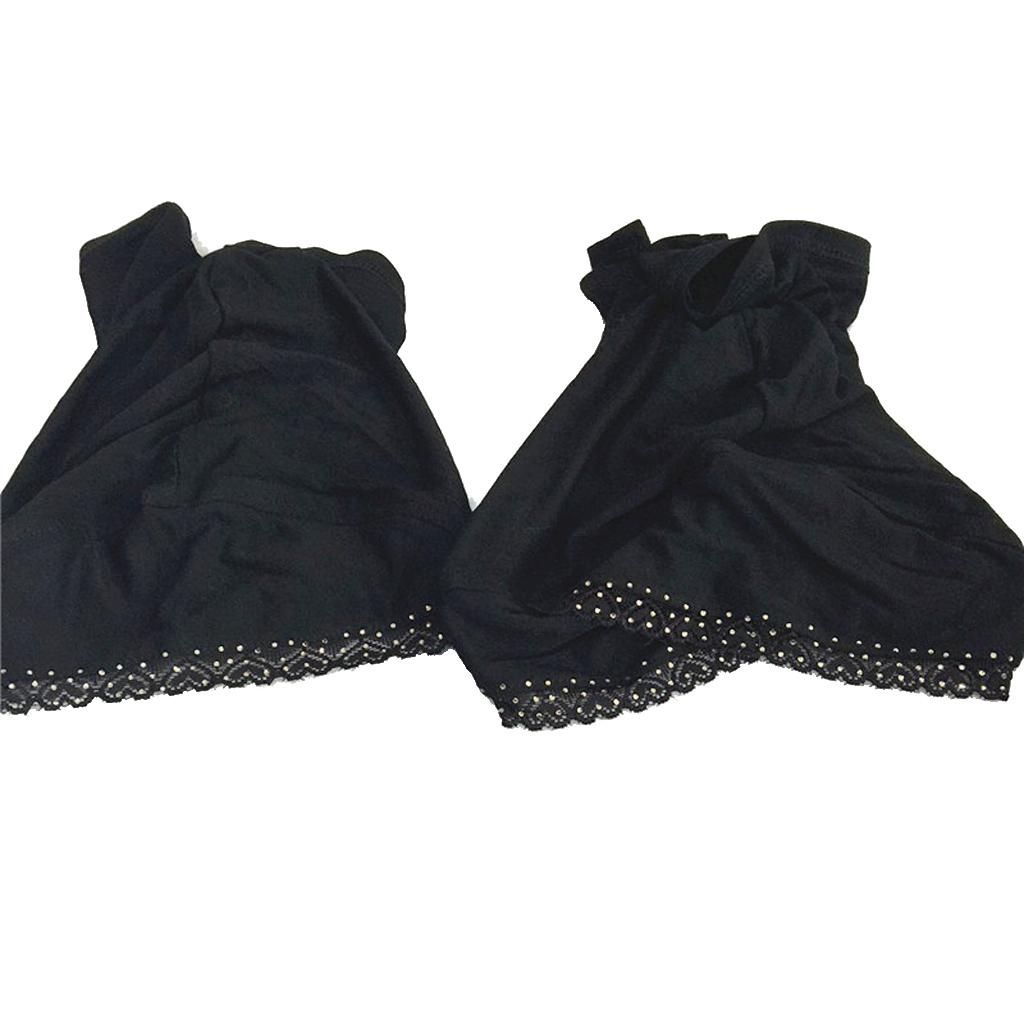 Plain Hijabs BLack Modal Head Scarf Solid Shawl Wrap