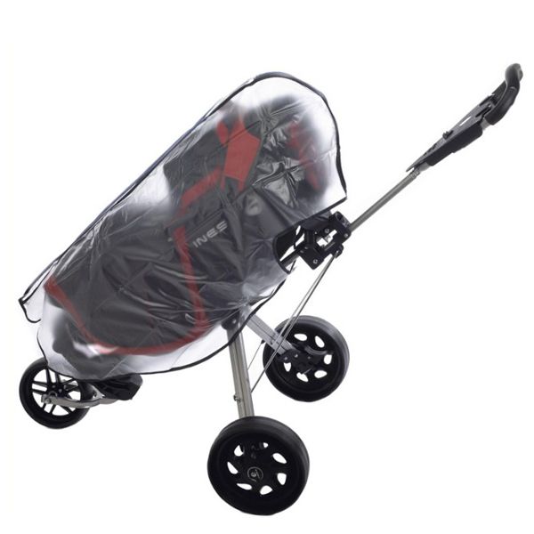 Transparent Waterproof Golf Bag Trolley Cart Bag Zipper Rain Cover
