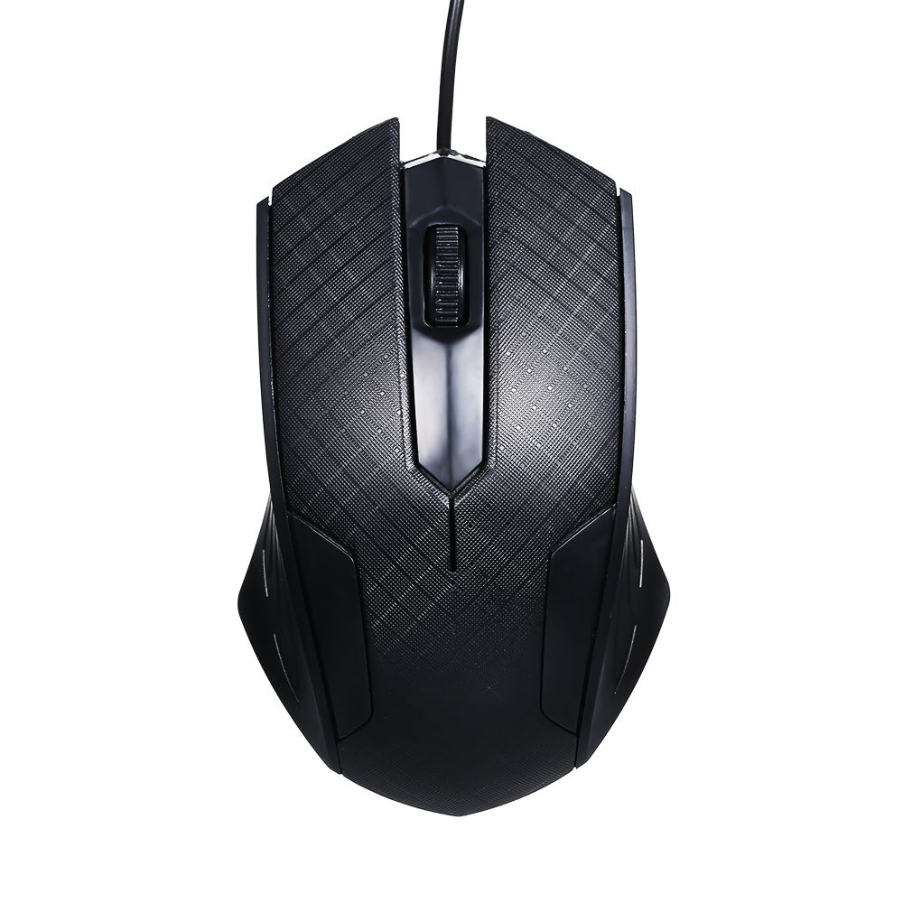 3-Button USB Optical Wired Mouse With 1.1M Cord Compatible W