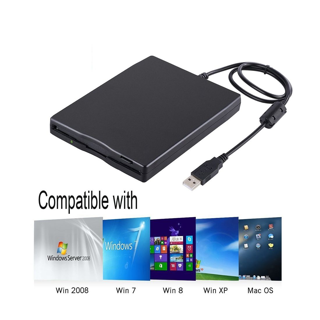 3.5 Inch 1.44MB USB External Floppy Diskette Drive